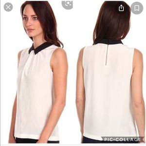 Kate Spade Loryn Peter Pan collar silk blouse